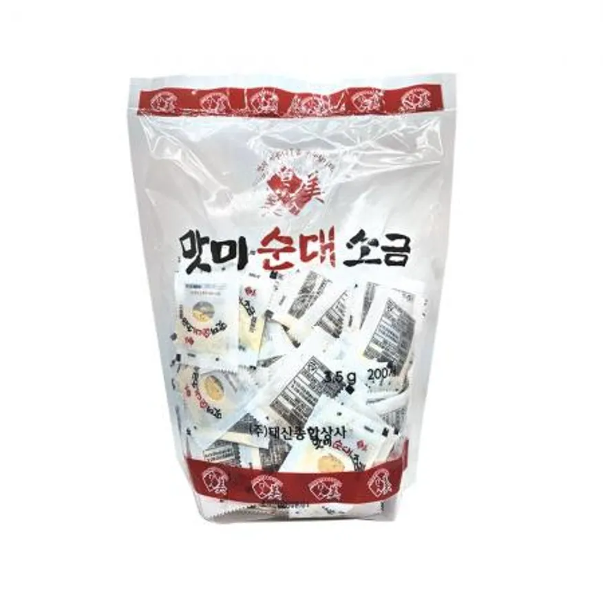 태산 맛미 순대소금 3.5g*200개입 일회용 소금 이미지