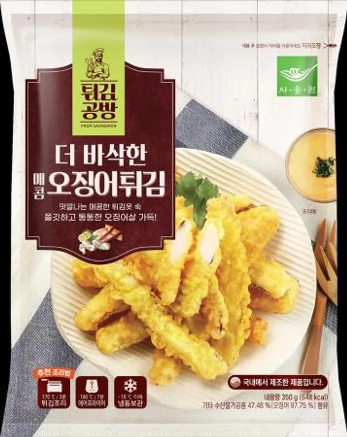 사옹원 더바삭한 매콤 오징어튀김 350g 이미지