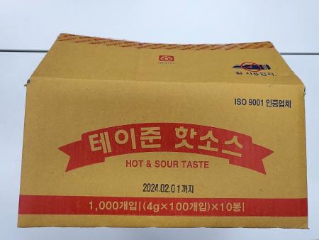 태원 테이준핫소스 4g x 1000개 일회용