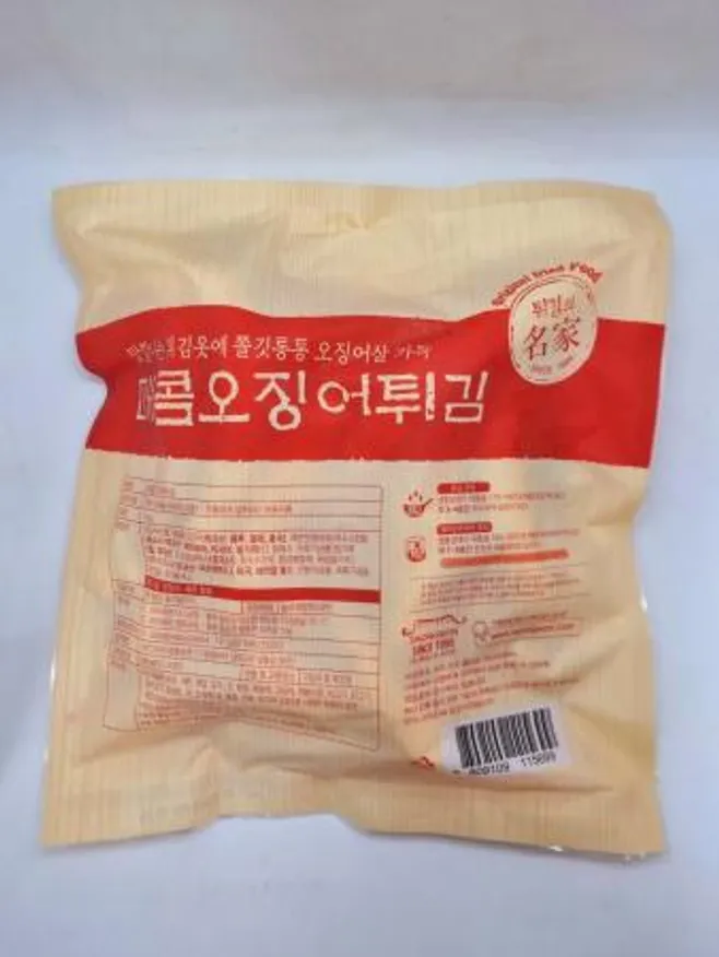 사옹원 매콤오징어튀김 1kg x 6개 분식 바삭한튀김 떡볶이와함께 이미지