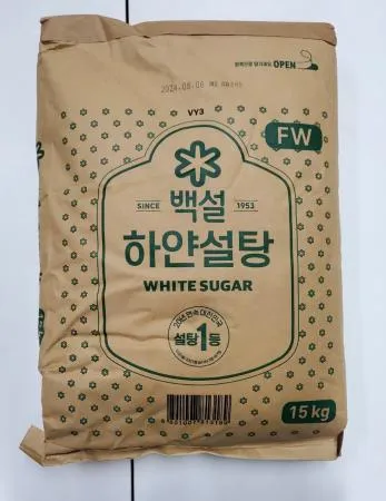 (무료배송) 백설 하얀설탕 15kg