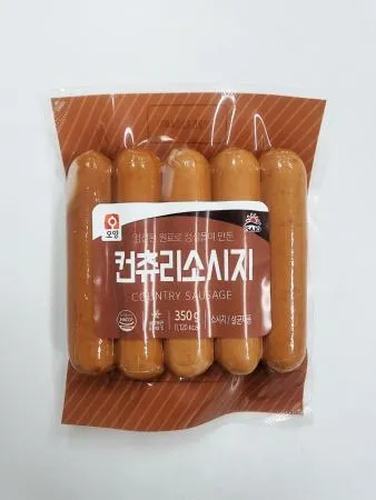  사조오양 컨츄리소시지 350g (돼지고기(국산) -> 돼지고기(외국산) (스페인, 미국, 캐나다 등) 변경