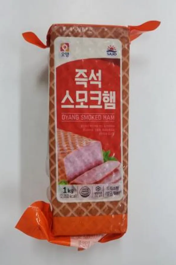 사조오양 즉석스모크햄 1kg (돼지고기 36.30% 닭고기(기계발골육) 39.60%) 이미지