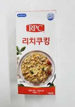RPC 무가당 리치쿠킹크림 식물성크림 1L