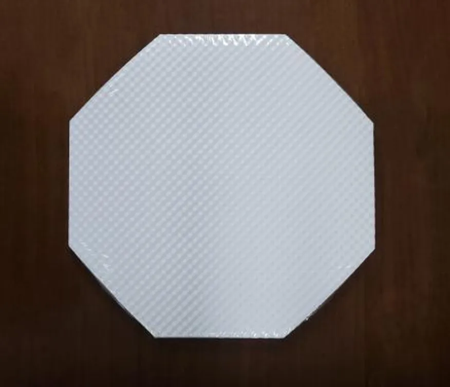 대원페이퍼 엠보싱8각10인치 250 100매 피자속지 피자깔지 이미지