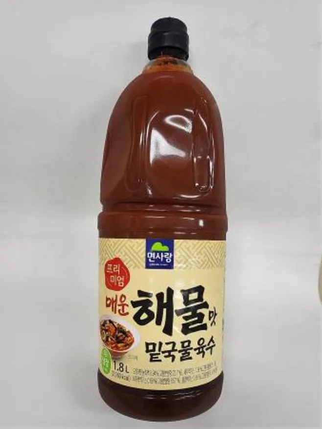 면사랑 밑국물매운해물맛육수 1.8L 이미지