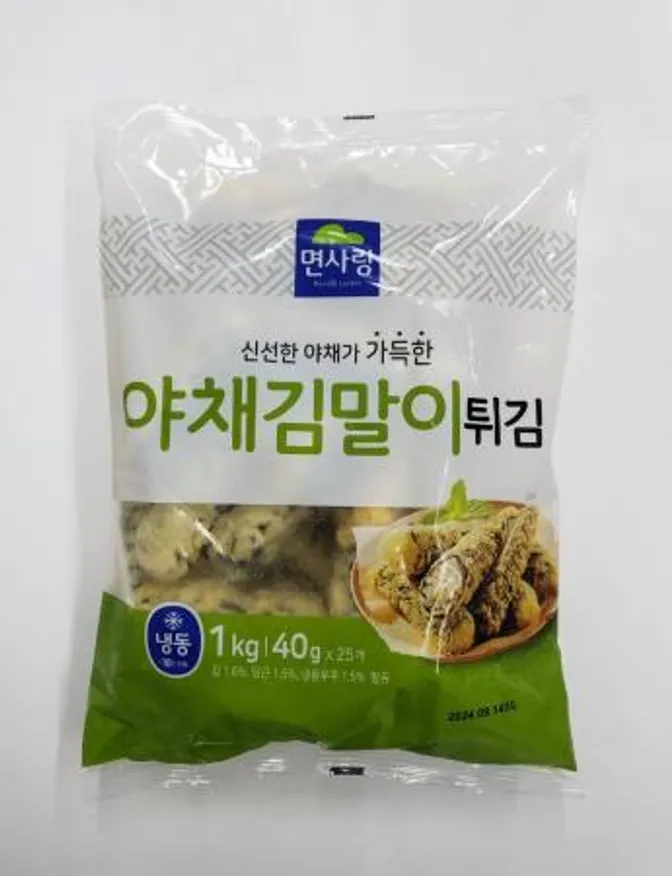 면사랑 야채김말이 1kg(40g x 25개) 이미지
