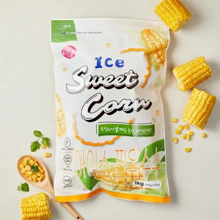 [이더스] 아이스 찐옥수수 1kg (100g*10개) 5팩 이미지