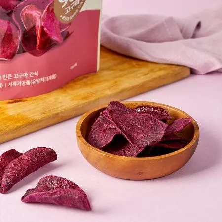 [이더스] 붉은 황토땅에서 자란 자색 고구마칩 250g 이미지