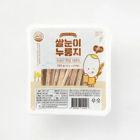 [웰리유] 쌀눈이 현미 누룽지 330g (33g*10개) 이미지