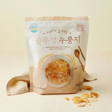 [착한상점] 구수하게 끓여먹는 솥뚜껑 누룽지 3kg