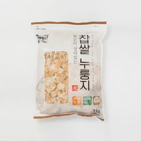 [웰리유] 쌀눈이 살아있는 찹쌀 누룽지 3kg 이미지