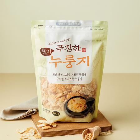 [매홍] 구수하고 바삭한 푸짐한 현미 누룽지 800g 1팩