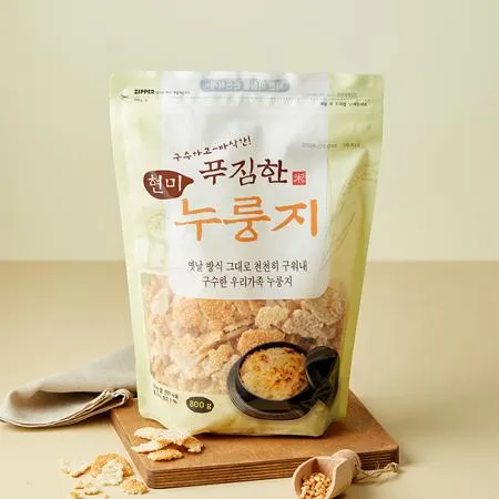 [매홍] 구수하고 바삭한 푸짐한 현미 누룽지 800g 1팩