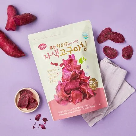 [이더스] 붉은 황토땅에서 자란 자색 고구마칩 250g 이미지