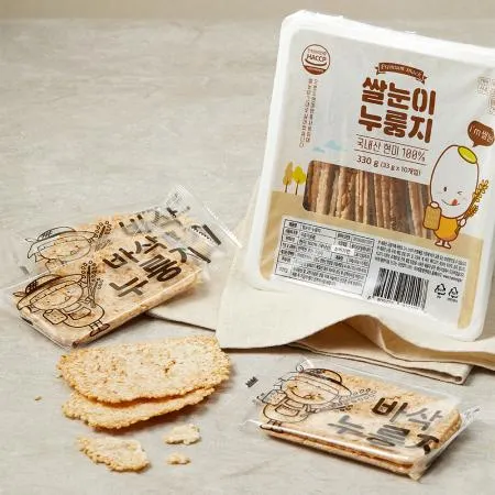 [웰리유] 쌀눈이 현미 누룽지 330g (33g*10개) 이미지
