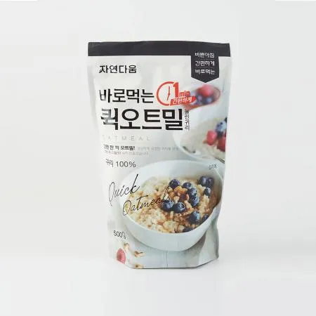 [자연다움] 바로먹는 퀵오트밀 500g 이미지