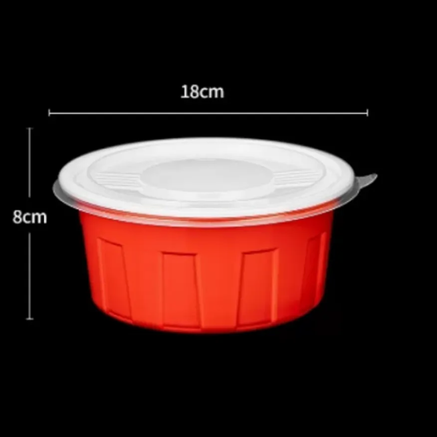 195파이 투톤 원형용기 소 미니탕 냉면용기 마라탕 200개/세트 이미지