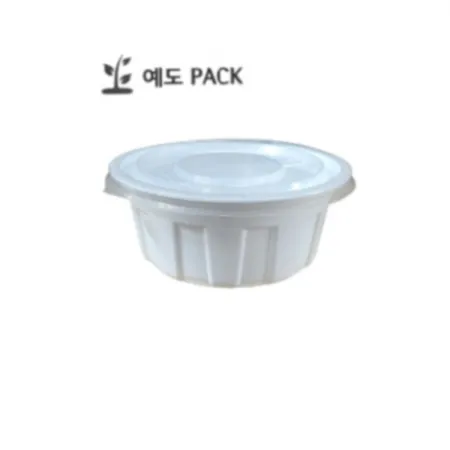 고강도 125파이  반찬용기 죽용기 밥공기 소 백색 500세트(몸통+뚜껑)