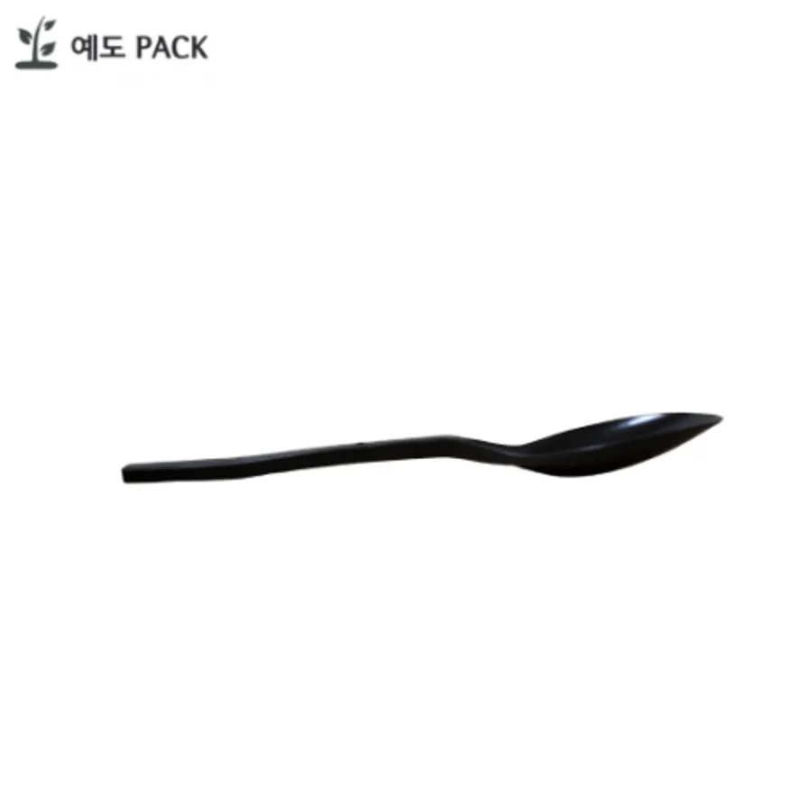 일회용수저 검정 1,500개 낱개포장 이미지