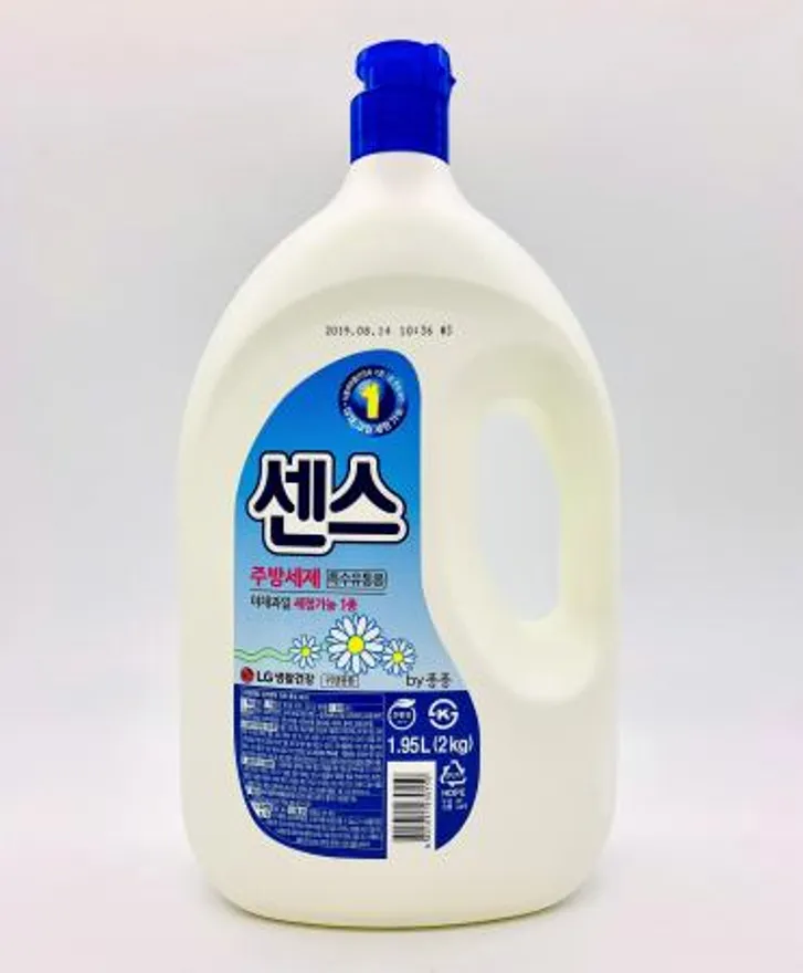 LG생활건강 센스 주방세제 1.95L 2kg x 3ea / 친환경 야채과일 세정 1종 주방세제 퐁퐁 이미지
