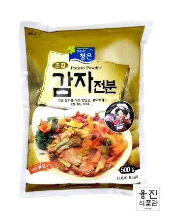 청은 혼합 감자전분 500g / 감자떡 탕수육 꿔바로우 우유떡 바삭 쫀득 튀김 재료 이미지