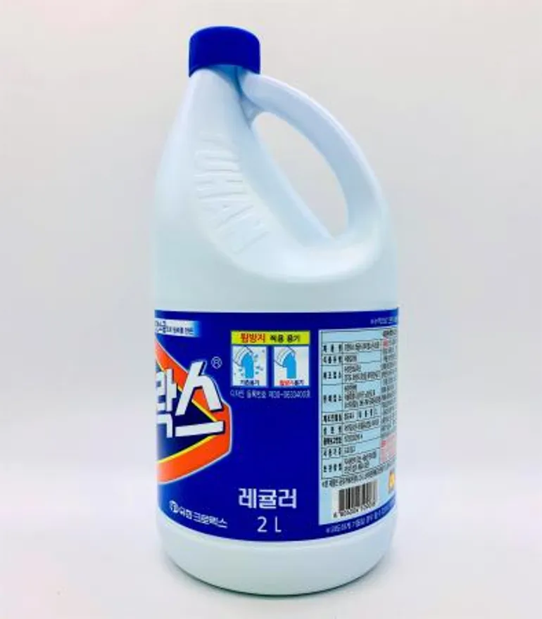 유한양행 유한락스 레귤러 2L / 과일 채소 살균 소독 주방 악취제거 흰옷 표백 얼룩제거 이미지