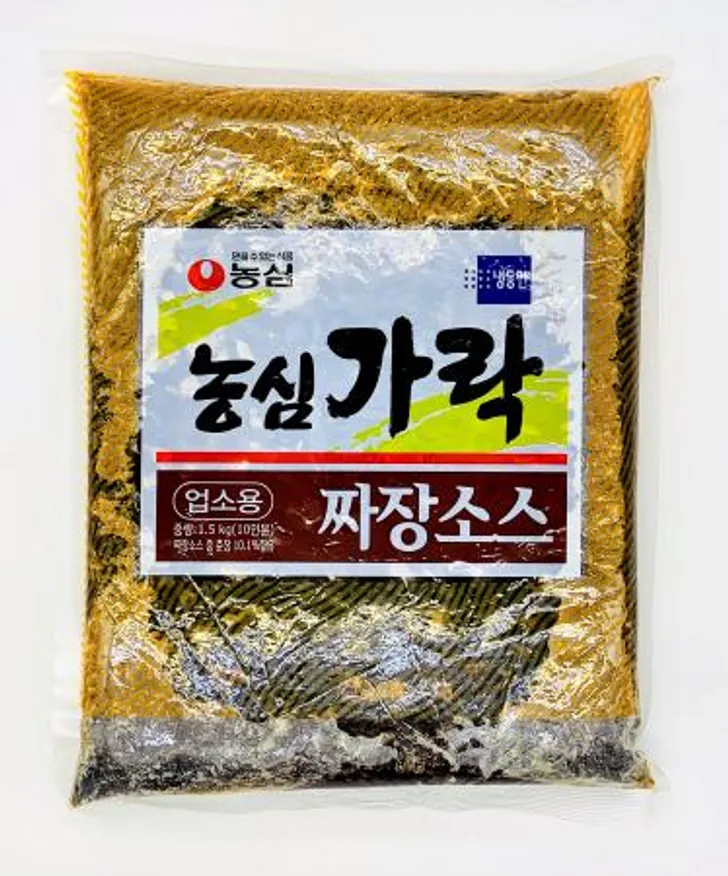 농심 가락 짜장소스 업소용1BOX 1.5kg×8개 / 중화풍 소스 불맛 중국집 짜장면 짜장떡볶이 이미지
