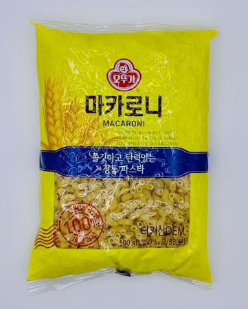오뚜기 마카로니 500g / 샐러드 맥앤치즈 콘샐러드 이탈리안 파스타 듀럼밀 세몰리나 이미지