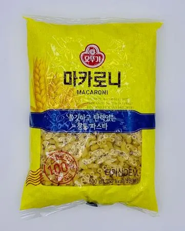 오뚜기 마카로니 500g x 5개 / 샐러드 맥앤치즈 콘샐러드 이탈리안 파스타 듀럼밀 세몰리나
