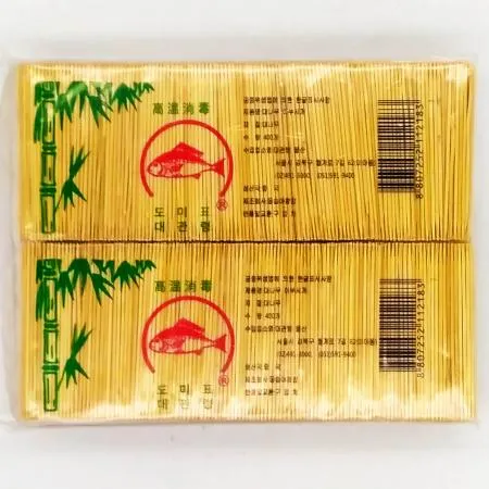 대관령물산 도미표 대나무 이쑤시개(양면)  400개×봉  / 얇은 가는 양면 요지