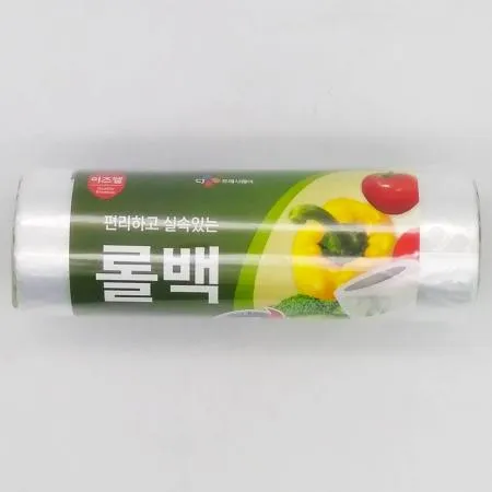 CJ프레시웨이 이츠웰 롤백 17cm x 25cm 200매 4개 / 비닐 업소용 봉투 봉지