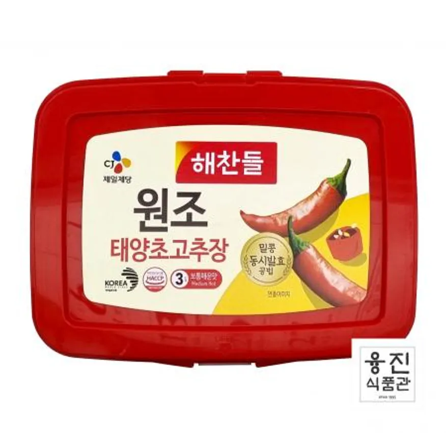 CJ제일제당 해찬들 원조 태양초고추장 3kg / 업소용 대용량 이미지