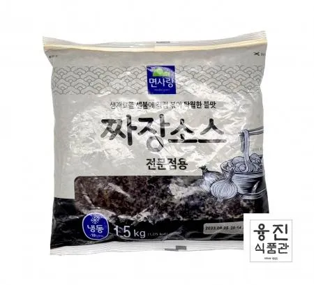 면사랑 짜장소스 전문점용1BOX (1.5kg×8개) / 중화풍 소스 불맛 중국집 짜장면 업소용 대용량