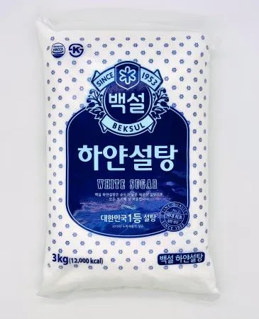 CJ 백설 하얀설탕 3kg / 백설탕 백설설탕 흰설탕