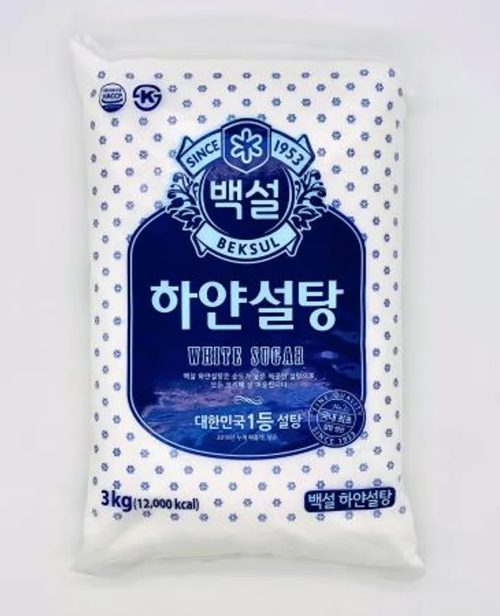 CJ 백설 하얀설탕 3kg / 백설탕 백설설탕 흰설탕 이미지