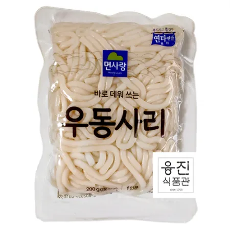 면사랑 우동사리1BOX (200gX40ea)/사리면 전골 우동면 이미지