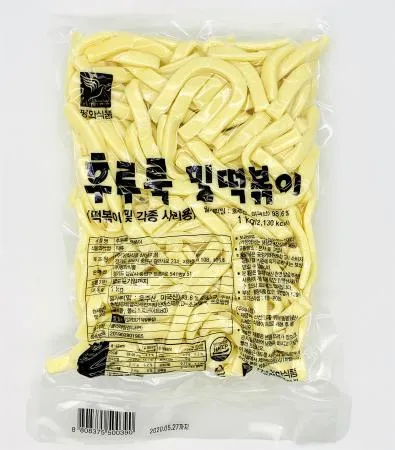 평화 후루룩 밀떡볶이 1kg(납작면) × 5개 / 누들 떡볶이 밀떡 떡 면 사리 업소용 대용량