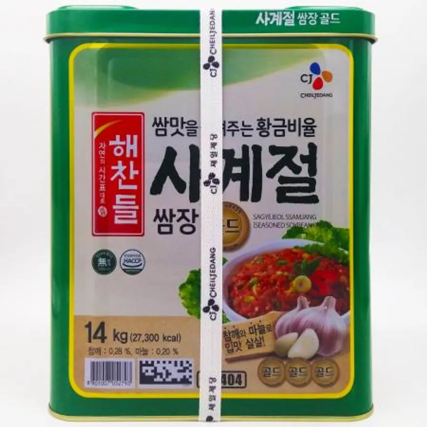 CJ제일제당 해찬들 쌈맛을 살려주는 황금비율 사계절쌈장 14kg 이미지