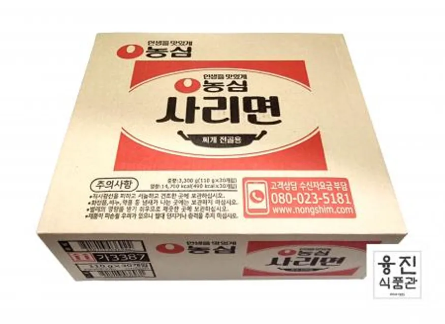 농심 사리면 1box (110g × 30개입) / 업소용 찌개 전골용 이미지