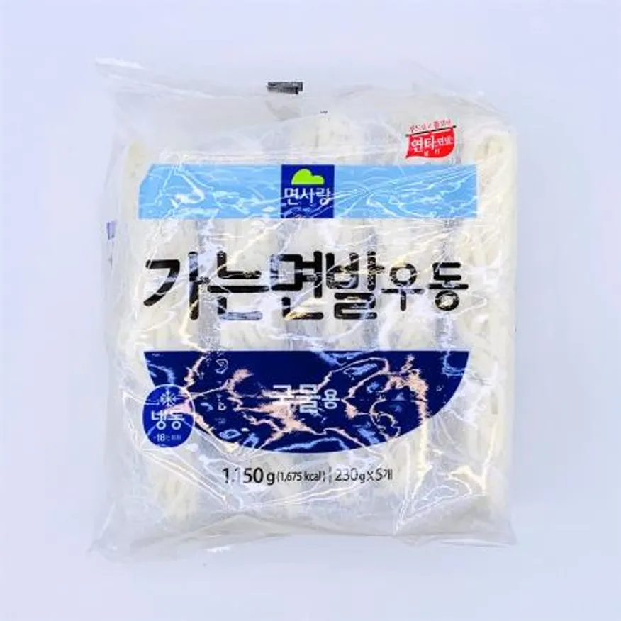 면사랑 가는면발 우동 국물용 1BOX (1,150g × 8개) 냉동면 우동사리 이미지