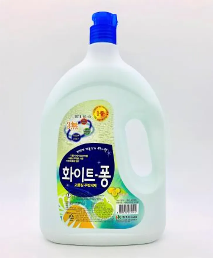 하이코리아 화이트퐁 2kg / 레몬향 야채과일 세정 1종 주방세제 기름기 제거 이미지