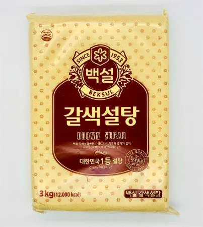 CJ 백설 갈색설탕 3kg / 황설탕 업소용 식자재