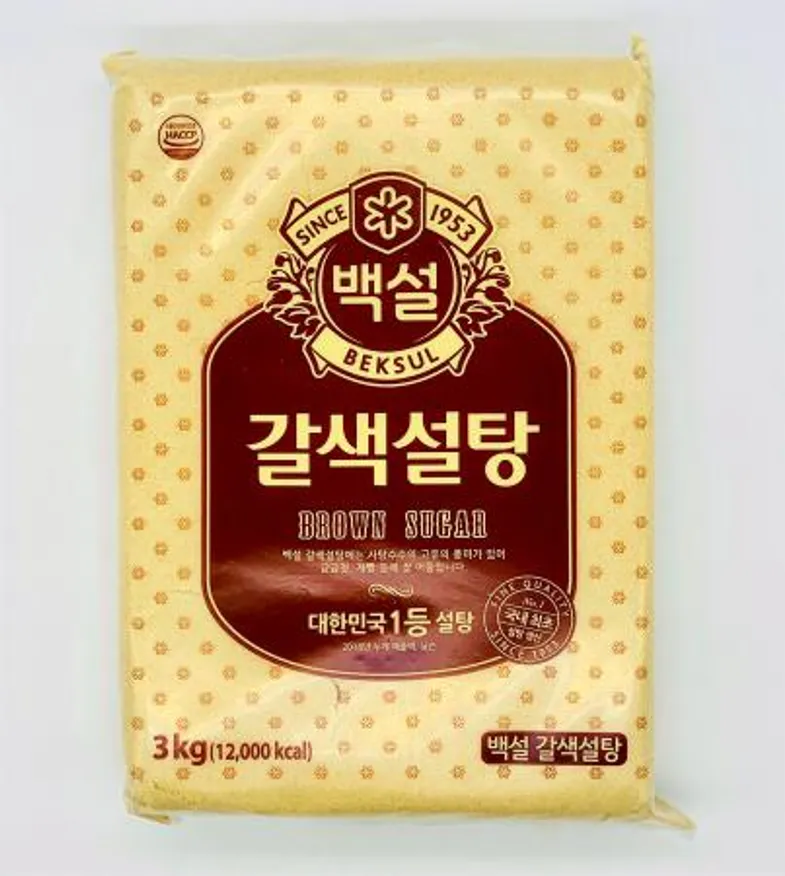 CJ 백설 갈색설탕 3kg / 황설탕 업소용 식자재 이미지