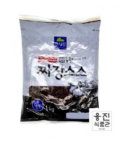 면사랑 프리미엄 짜장소스1BOX (1kg×12개)  / 고급 중화풍 소스 불맛 중국집 짜장면