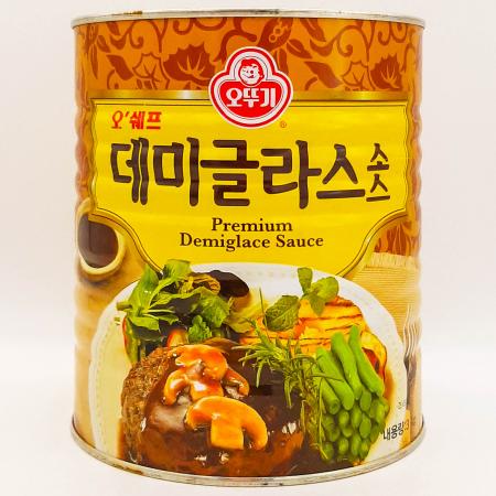 오뚜기 오쉐프 데미글라스 소스3kg / 함박 스테이크 바비큐 가츠동 돈까스 그레이비 소스