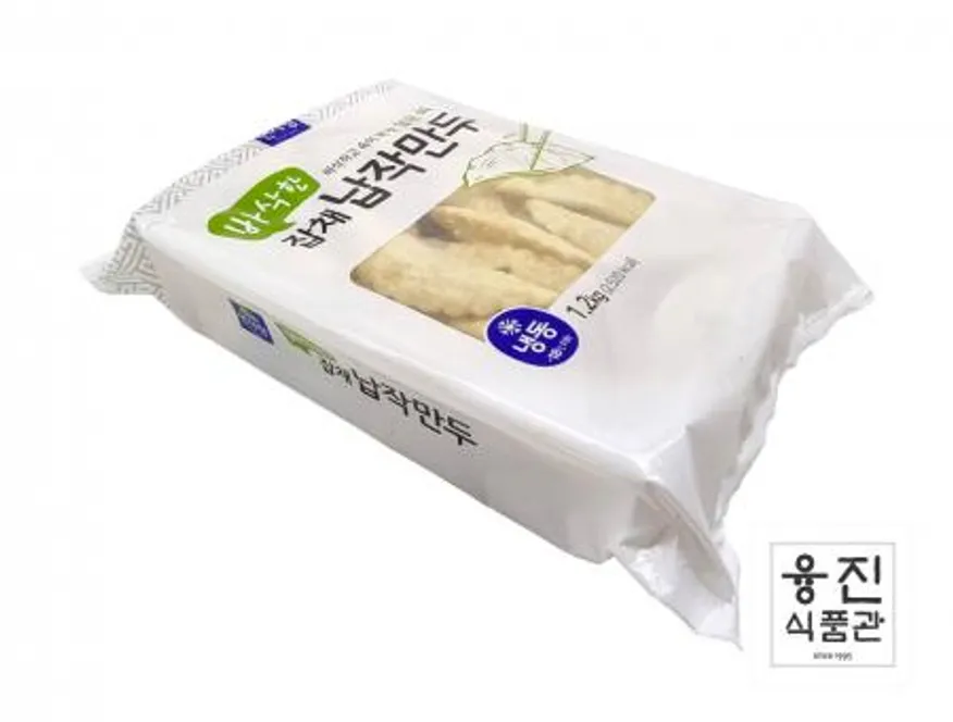 면사랑 바삭한 잡채납작만두 1.2kg / 업소용 간식 분식 군만두 냉동 야끼 부추 만두 이미지