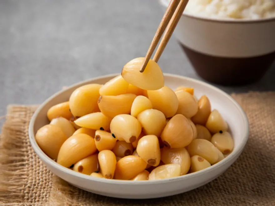HACCP 국내생산 밑반찬 알마늘 절임 1KG 이미지