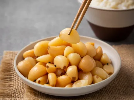 HACCP 국내생산 밑반찬 알마늘 절임 1KG 이미지