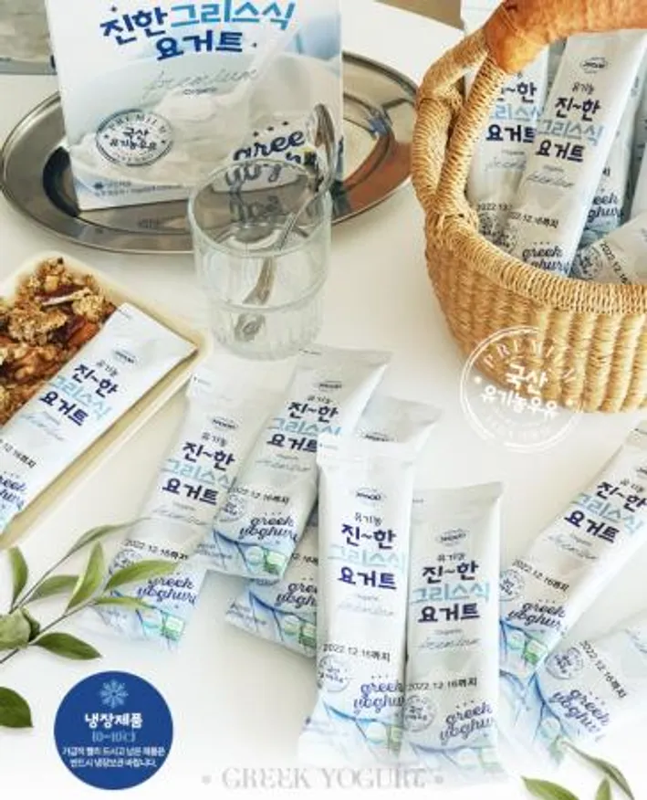 유기농 진한 그리스식 요거트 500g (50g,10입) 이미지